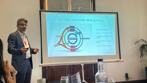 Martín Pablo Riera durante su presentación ante BNI Acción